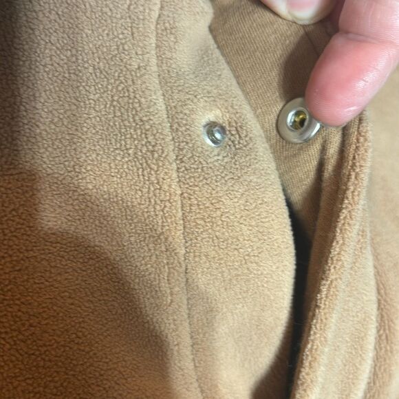 Alexander wang women’s small mid length fleece shacket teddy brown flag tag - Picture 10 of 14